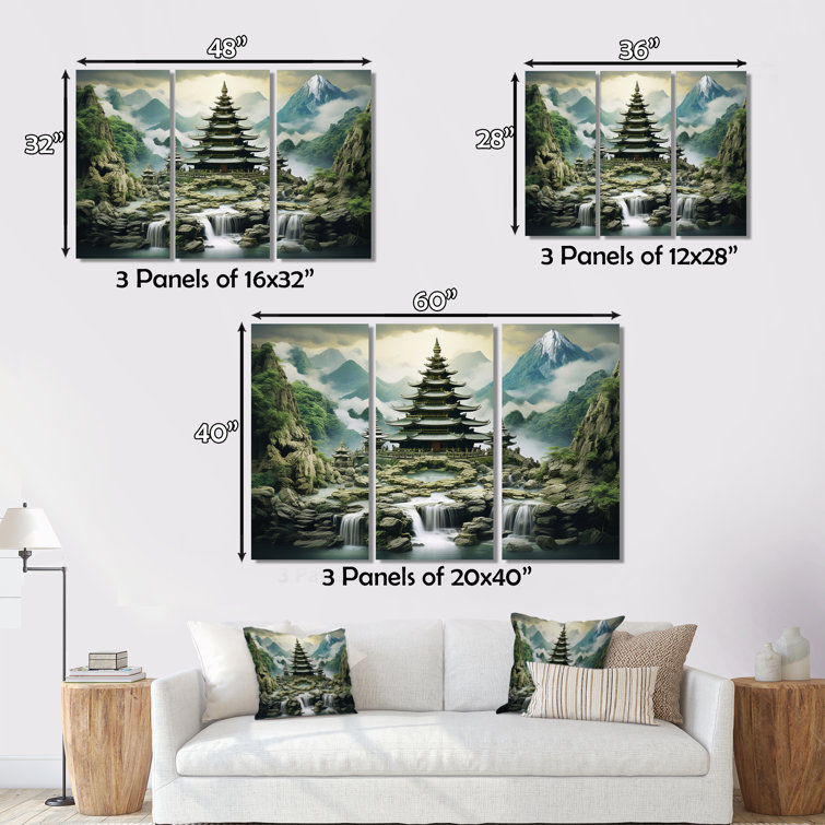 Millwood Pines Asian Art Natures Harmony I On Canvas Pieces Print